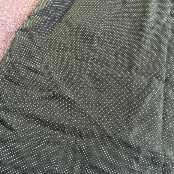 14 WORTHINGTON GREEN POLKA DOT WOVEN STRETCH LINED BACK VENT PENCIL SKIRT - Picture 7 of 8